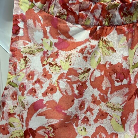 Loft Ann Taylor Sleeveless Floral Print Cotton Top Size LP - Picture 9 of 11